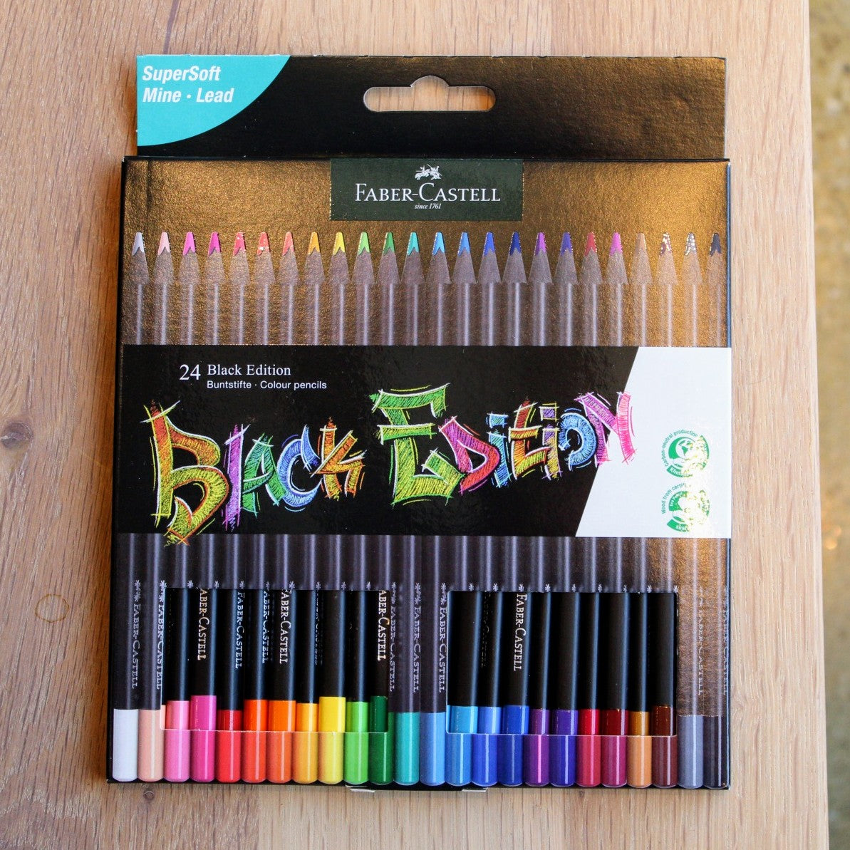 Black Edition Colored Pencils - Box of 24