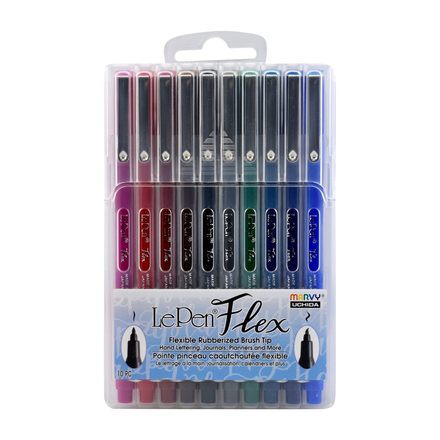 10-Pack Le Pen Flex Markers - Primary Colours