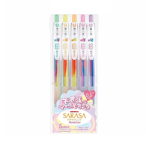 Zebra Sarasa Clip Marble Color Gel Pen - 0.5 mm