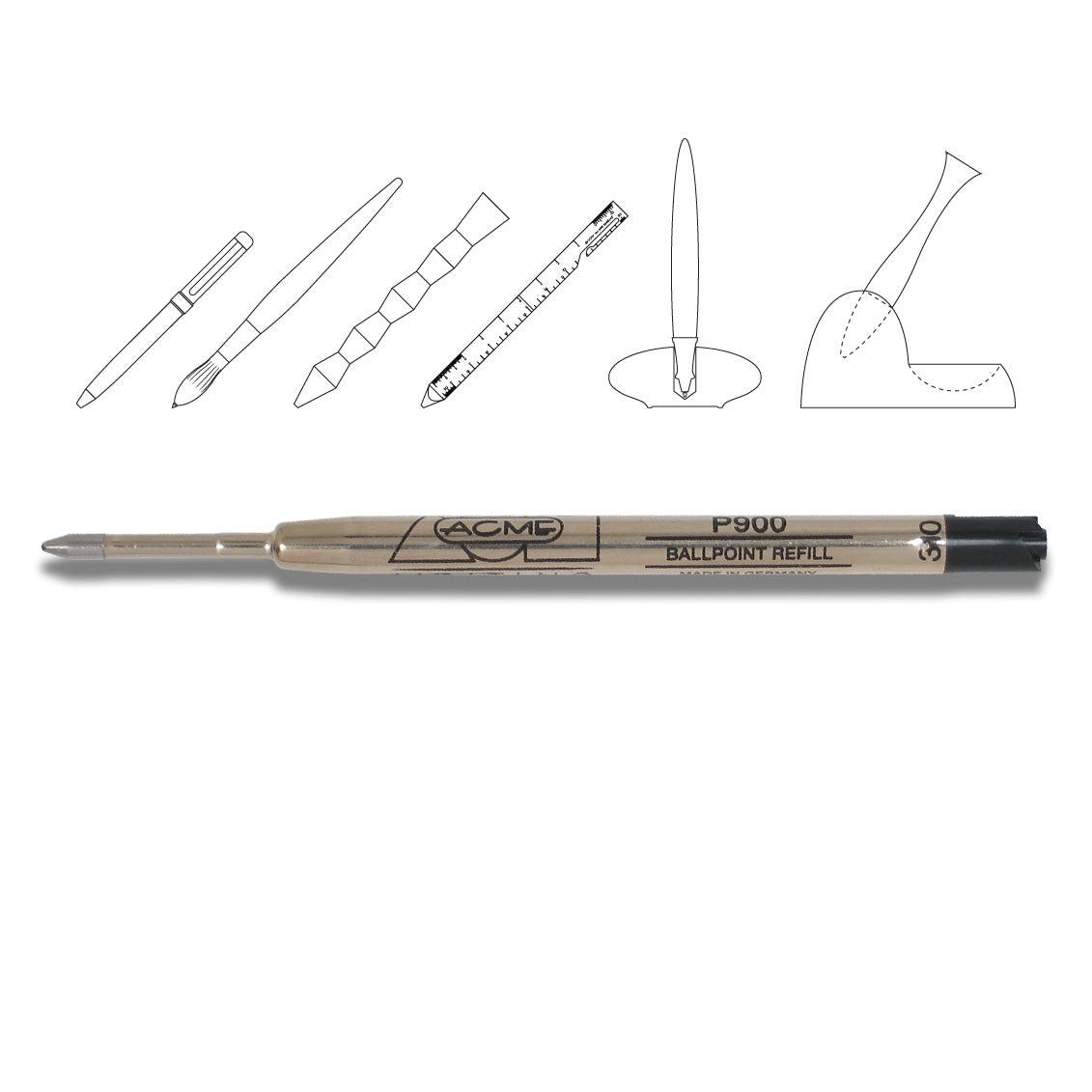 Acme Studio Retractable Ballpoint Pen Brush by Jan Matthias (2006)