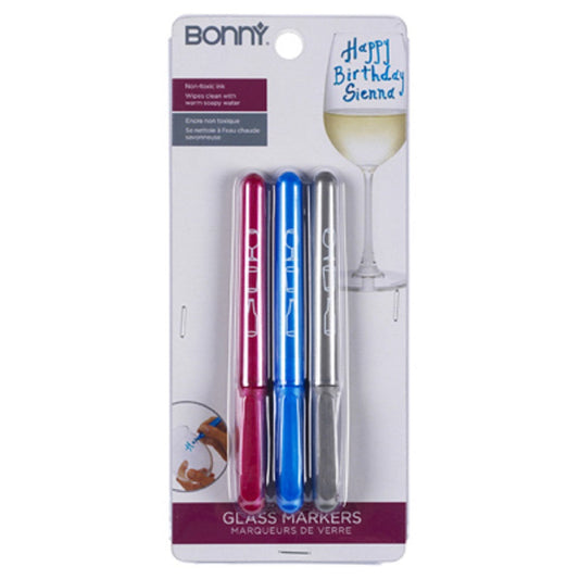Bradshaw 79425 Bonny Barware Glass Writer Set, 3 Piece
