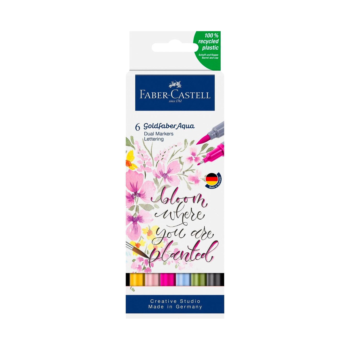 6-Pack Goldfaber Aqua Dual Markers - Lettering