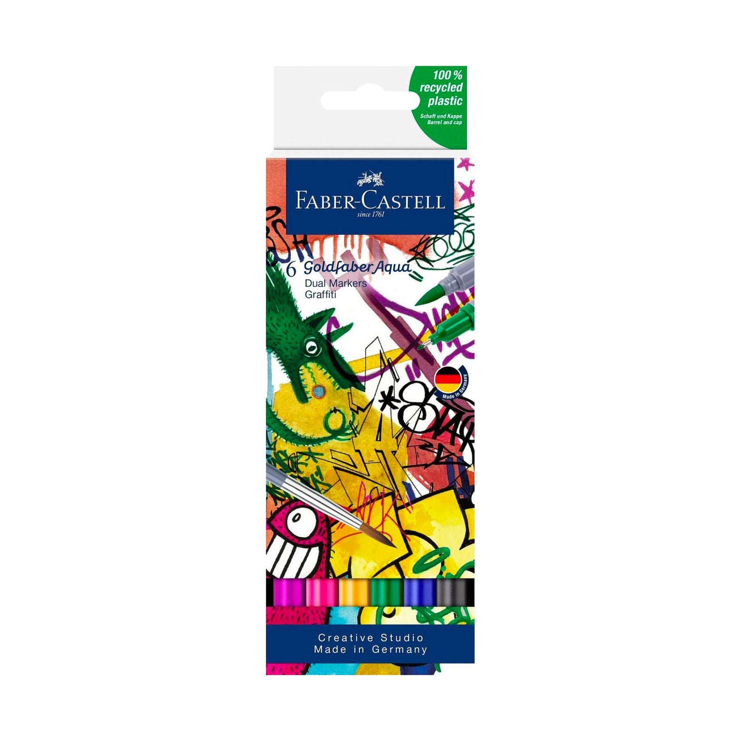 6-Pack Goldfaber Aqua Dual Markers - Graffiti