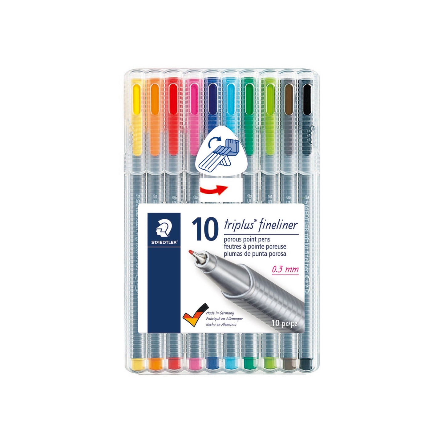 10-Pack Triplus Fineliners 334