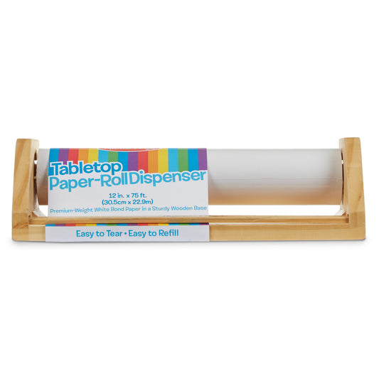 Wooden Tabletop Paper Roll Dispenser