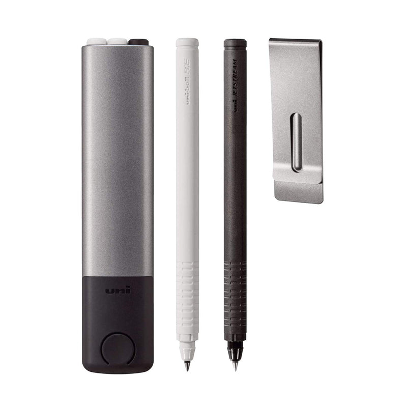 Uni R:E+ Jetstream 3-in-1 Pen Set - Gun Metallic - 0.5 mm