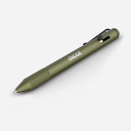 THE RIDGE- Matte Olive Bolt Action Pen