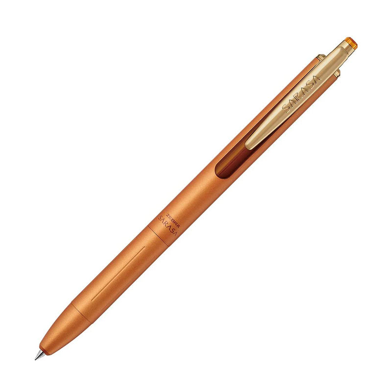 Zebra Sarasa Grand Gel Pen - Metal Body - Vintage Colour - 0.5 mm - Camel Yellow - Gel Pens - Bunbougu
