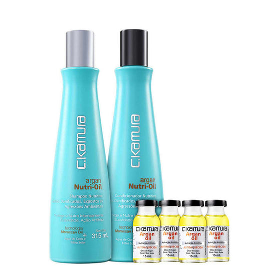 C.Kamura Kit Argan Nutri-oil Antifrix (3 Products)