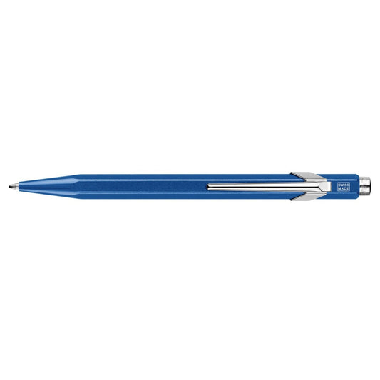 Caran D'Ache Metal Ballpoint Pen, Blue
