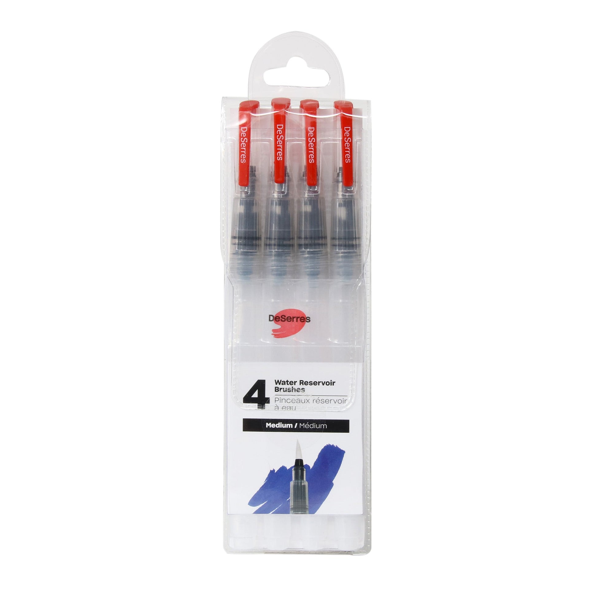 4-Pack Water Reservoir Brushes - Medium