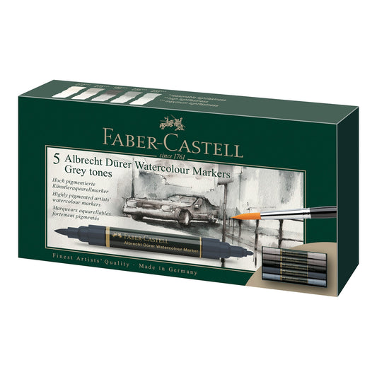 5-Pack Albrecht Dürer Watercolour Markers - Grey Tones