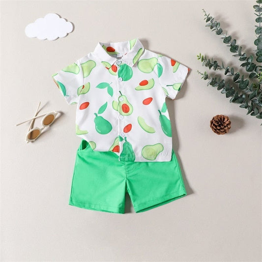 2T Avocado Boy Outfit