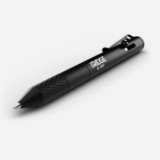 THE RIDGE- Black Bolt Action Pen