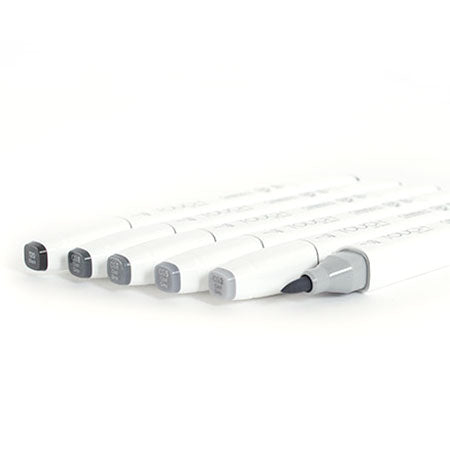 6-Piece Touch Twin Brush Marker Set - Warm Grey