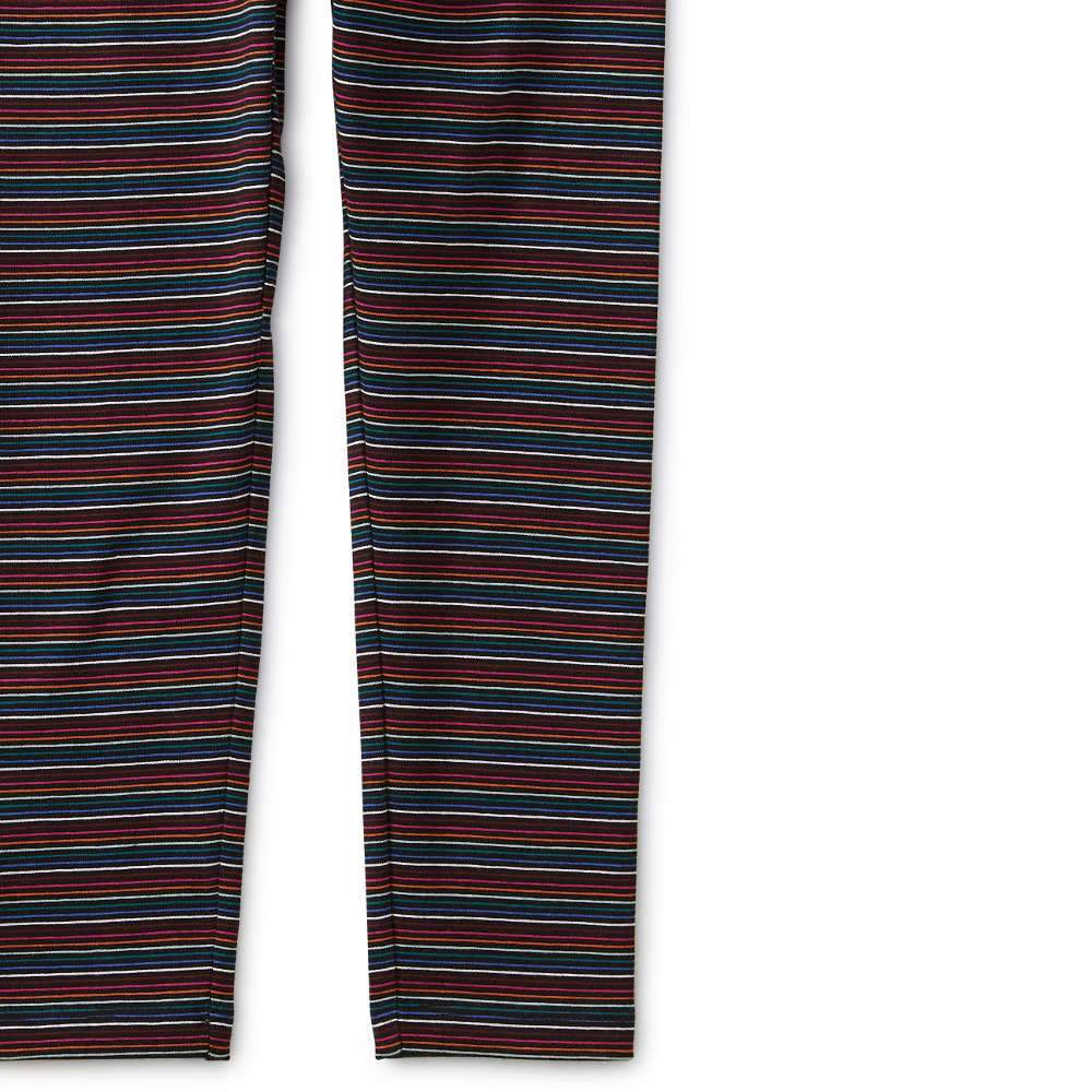 Tea Collection Multi Stripe Leggings Jet Black